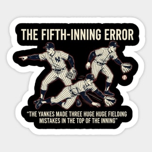 5th inning Sticker